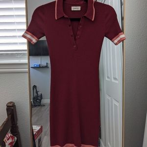 Aritzia Sunday Best red polo dress